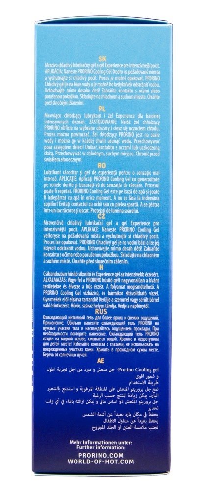 PRORINO - Chłodzący Krem Intymny Cooling Gel Soft 100ml PRORINO PRORINO - Chłodzący Krem Intymny Cooling Gel Soft 100ml PRORINO
