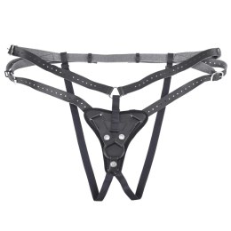 Sportsheets - Seksowne Strap-On Regulowane Na Paseczkach Czarne Sportsheets