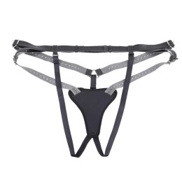 Sportsheets - Seksowne Strap-On Regulowane Na Paseczkach Czarne Sportsheets