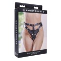 Sportsheets - Seksowne Strap-On Regulowane Na Paseczkach Czarne Sportsheets