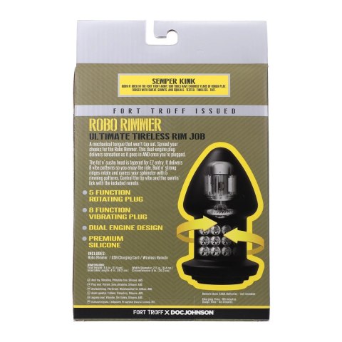 Doc Johnson - Wibrujący Plug Robo Rimmer X Doc Johnson Doc Johnson - Wibrujący Plug Robo Rimmer X Doc Johnson