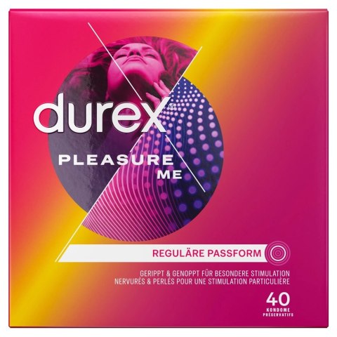 Durex Pleasure Me - Prezerwatywy Z Rowkami Do Stymulacji 40 szt Durex Durex Pleasure Me - Prezerwatywy Z Rowkami Do Stymulacji 40 szt Durex