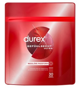 Durex - Prezerwatywy Lateksowe 20% Cieńsze Gefühlsecht Ultra 30 szt Durex
