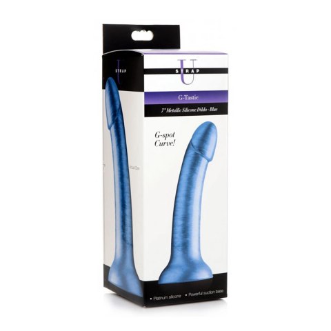 Metalowe silikonowe dildo G-tastic - 7 / 17,8 cm XR Brands XR Brands Metalowe silikonowe dildo G-tastic - 7 / 17,8 cm XR Brands XR Brands
