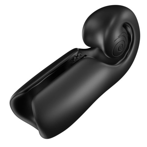 SVibe - Silikonowy Masturbator Automatyczny EVO Czarny Snail Vibe SVibe - Silikonowy Masturbator Automatyczny EVO Czarny Snail Vibe