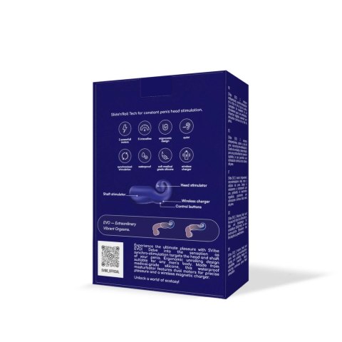 SVibe - Silikonowy Masturbator Automatyczny EVO Niebieski Snail Vibe SVibe - Silikonowy Masturbator Automatyczny EVO Niebieski Snail Vibe