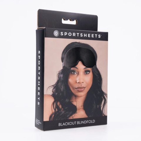 Sportsheets - Czarna Opaska Na Oczy Elastyczna Sportsheets Sportsheets - Czarna Opaska Na Oczy Elastyczna Sportsheets