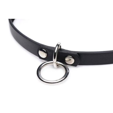 Wąski choker z pierścieniem XR Brands XR Brands Wąski choker z pierścieniem XR Brands XR Brands