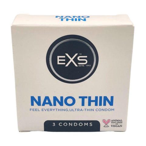 Prezerwatywy Nano cienkie 3 sztuki EXS EXS Prezerwatywy Nano cienkie 3 sztuki EXS EXS
