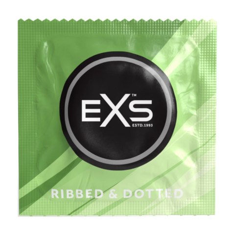 Prezerwatywy żebrowane 3 sztuki EXS EXS Prezerwatywy żebrowane 3 sztuki EXS EXS