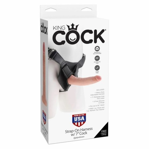King Cock - Uprząż na dildo + dildo 17 cm King Cock King Cock - Uprząż na dildo + dildo 17 cm King Cock
