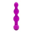 Koraliki analne wibrujące - B-Vibe Triplet Fuchsia B-Vibe