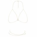 Łańcuszki jak stanik - Bijoux Indiscrets Magnifique Bra Chain Gold Bijoux Indiscrets