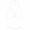 Łańcuszki jak stanik - Bijoux Indiscrets Magnifique Bra Chain Silver Bijoux Indiscrets