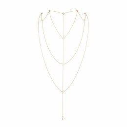 Łańcuszki na plecy i dekolt - Bijoux Indiscrets Magnifique Back & Cleavage Chain Gold Bijoux Indiscrets