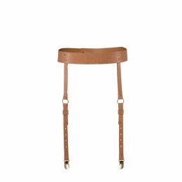 Pas do pończoch - Bijoux Indiscrets Maze Suspender Belt Brown Bijoux Indiscrets