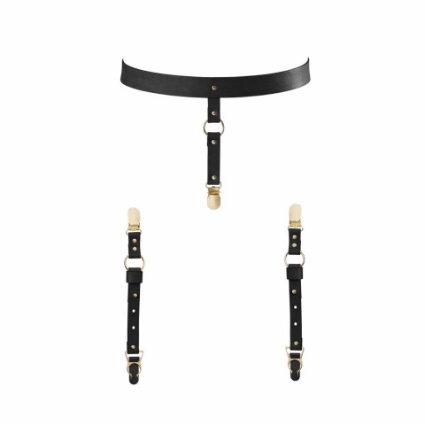 Pas na talię i paski do podwiązek - Bijoux Indiscrets Maze Suspender Belt Black Bijoux Indiscrets Pas na talię i paski do podwiązek - Bijoux Indiscrets Maze Suspender Belt Black Bijoux Indiscrets