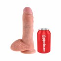 Penis dildo - King Cock 8 Inch with Balls Flesh King Cock