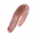 Penis dildo podwójny - King Cock U-Shaped Double Trouble Small Flesh King Cock