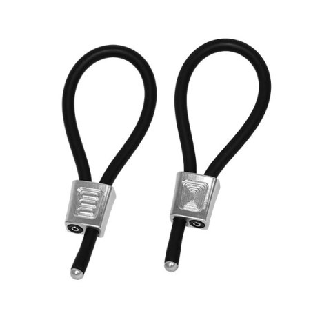 Pętle na penisa - ElectraStim Prestige ElectraLoops Silver (2 szt) ElectraStim Pętle na penisa - ElectraStim Prestige ElectraLoops Silver (2 szt) ElectraStim