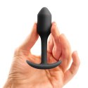 Plug analny - B-Vibe Snug Plug 1 Black B-Vibe