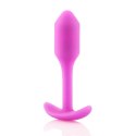 Plug analny - B-Vibe Snug Plug 1 Fuchsia B-Vibe
