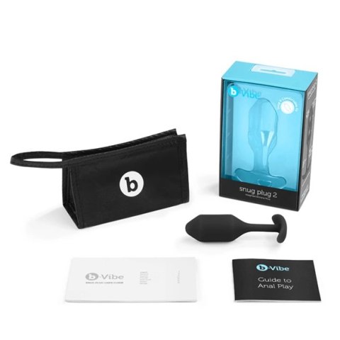 Plug analny - B-Vibe Snug Plug 2 Black B-Vibe Plug analny - B-Vibe Snug Plug 2 Black B-Vibe