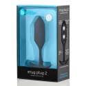 Plug analny - B-Vibe Snug Plug 2 Black B-Vibe