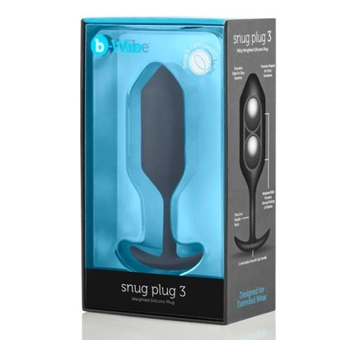 Plug analny - B-Vibe Snug Plug 3 Black B-Vibe Plug analny - B-Vibe Snug Plug 3 Black B-Vibe