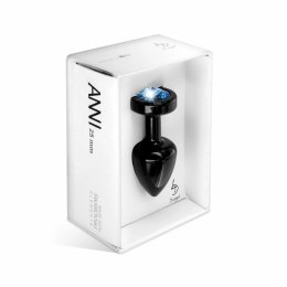 Plug analny - Diogol Anni Round Black & Blue 25 mm Diogol
