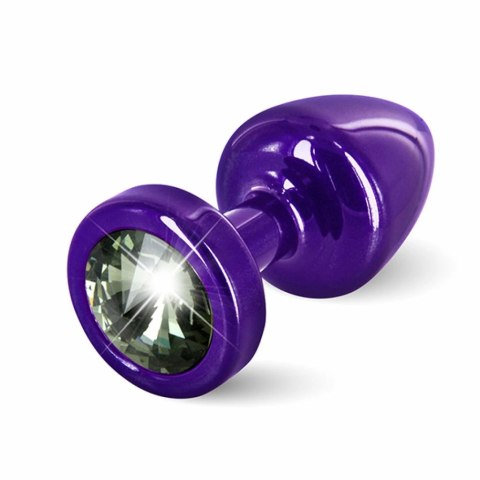 Plug analny - Diogol Anni Round Purple & Black 25 mm Diogol