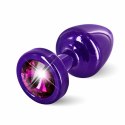 Plug analny - Diogol Anni Round Purple & Pink 25 mm Diogol