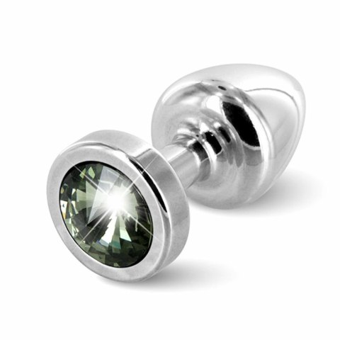 Plug analny - Diogol Anni Round Silver & Black 25 mm Diogol