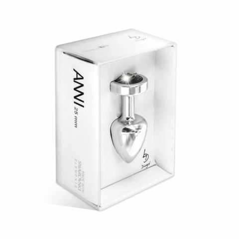 Plug analny - Diogol Anni Round Silver & Black 25 mm Diogol Plug analny - Diogol Anni Round Silver & Black 25 mm Diogol