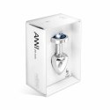 Plug analny - Diogol Anni Round Silver & Blue 25 mm Diogol