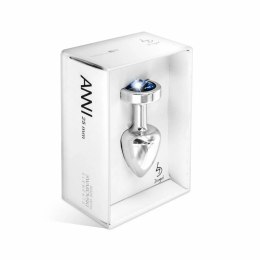 Plug analny - Diogol Anni Round Silver & Blue 25 mm Diogol