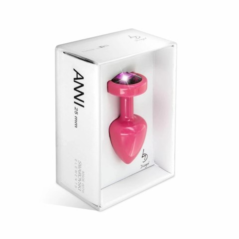 Plug analny zdobiony - Diogol Anni Butt Plug Round Pink & Pink 25 mm Diogol Plug analny zdobiony - Diogol Anni Butt Plug Round Pink & Pink 25 mm Diogol