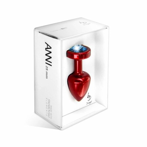 Plug analny zdobiony - Diogol Anni Butt Plug Round Red & Blue 25 mm Diogol Plug analny zdobiony - Diogol Anni Butt Plug Round Red & Blue 25 mm Diogol