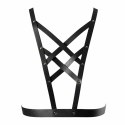 Uprząż - Bijoux Indiscrets Maze Net Cleavage Harness Black Bijoux Indiscrets