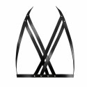 Uprząż na piersi - Bijoux Indiscrets Maze Halter Bra Harness Black Bijoux Indiscrets