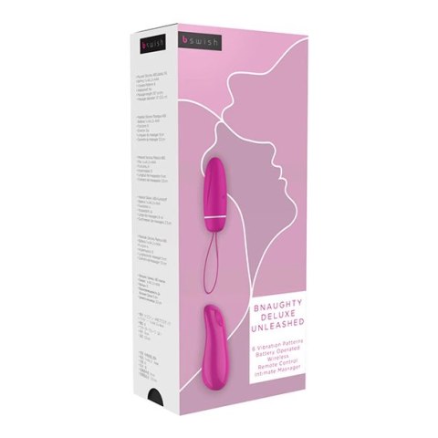 Wibrujące jajeczko - B Swish bnaughty Deluxe Unleashed Raspberry B Swish Wibrujące jajeczko - B Swish bnaughty Deluxe Unleashed Raspberry B Swish