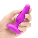 Zdalnie sterowany plug analny - B-Vibe Novice Plug Fuchsia B-Vibe