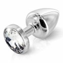 Plug analny - Diogol Anni Round Silver Plated 35 mm Diogol