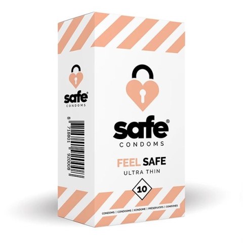 Prezerwatywy cienkie - Safe Feel Safe 10 szt Safe