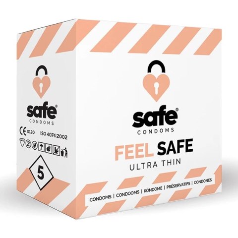 Prezerwatywy cienkie - Safe Feel Safe 5 szt Safe Prezerwatywy cienkie - Safe Feel Safe 5 szt Safe