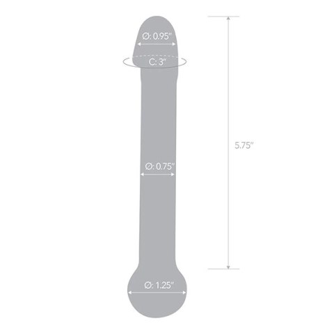 Szklane dildo - Glas Realistic Head Glas Szklane dildo - Glas Realistic Head Glas