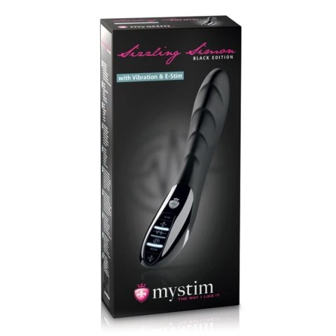 Wibrator z elektrostymulacją - Mystim Sizzling Simon eStim Black Mystim Wibrator z elektrostymulacją - Mystim Sizzling Simon eStim Black Mystim