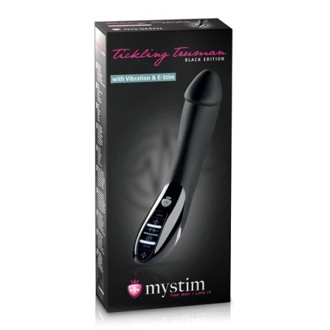 Wibrator z elektrostymulacją - Mystim Tickling Truman eStim Black Mystim Wibrator z elektrostymulacją - Mystim Tickling Truman eStim Black Mystim