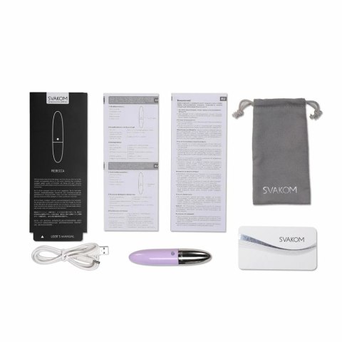 Wirator - Svakom Rebecca Vibrator Pale Purple Svakom Wirator - Svakom Rebecca Vibrator Pale Purple Svakom