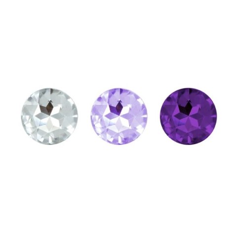 Zestaw plugów analnych - Rianne S Booty Plug Set 3x Purple Rianne S Zestaw plugów analnych - Rianne S Booty Plug Set 3x Purple Rianne S
